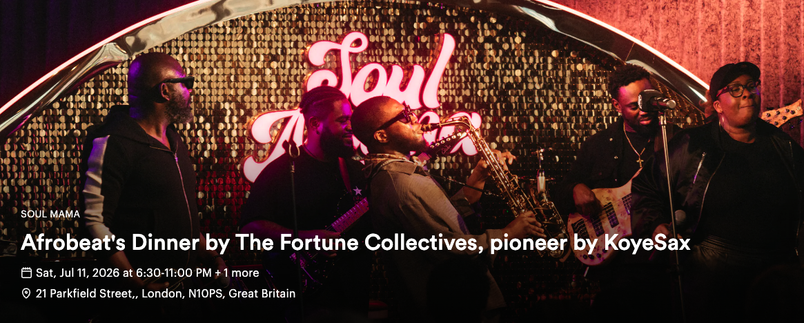 Afrobeat's Dinner by The Fortune Collectives, pioneer by KoyeSax