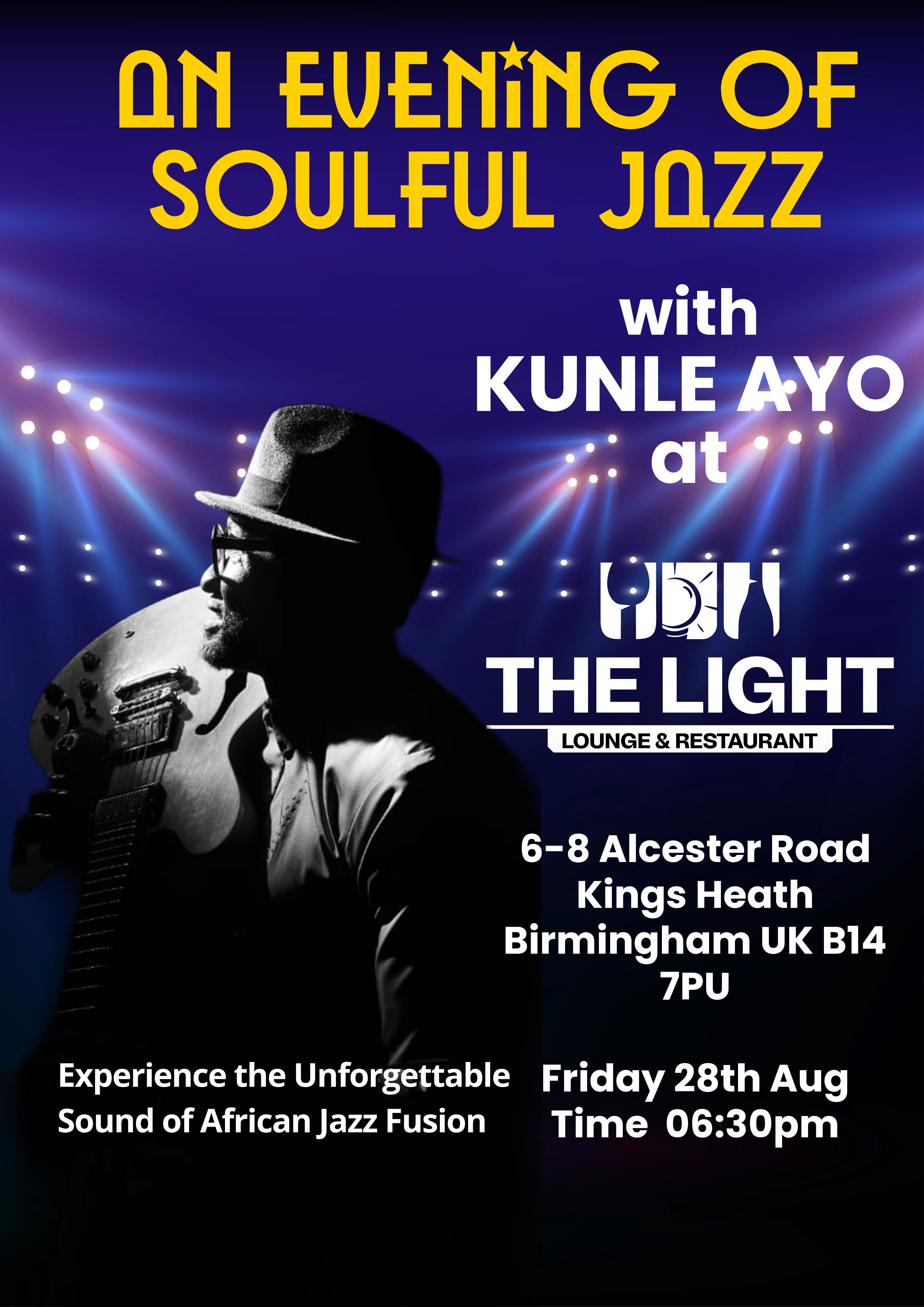 An Evening of Soulful Jazz with Kunle Ayo