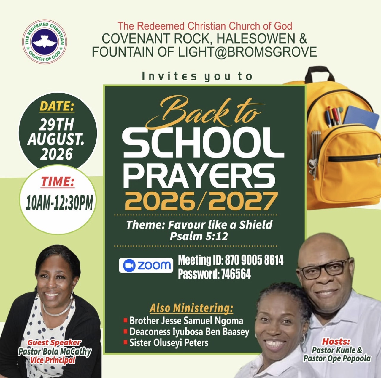 Back to school Prayers 2026/2027