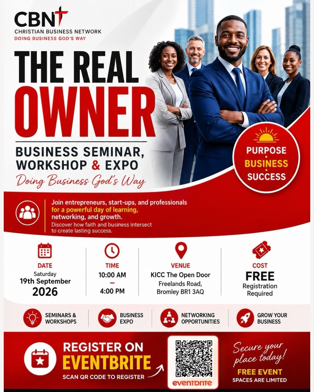 ✝️💼 THE REAL OWNER – Business Seminar, Workshop & Expo