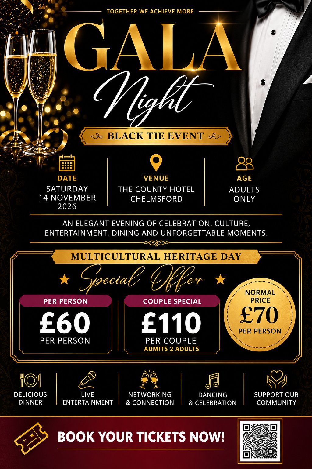 Luxurious Black-Tie Gala Night