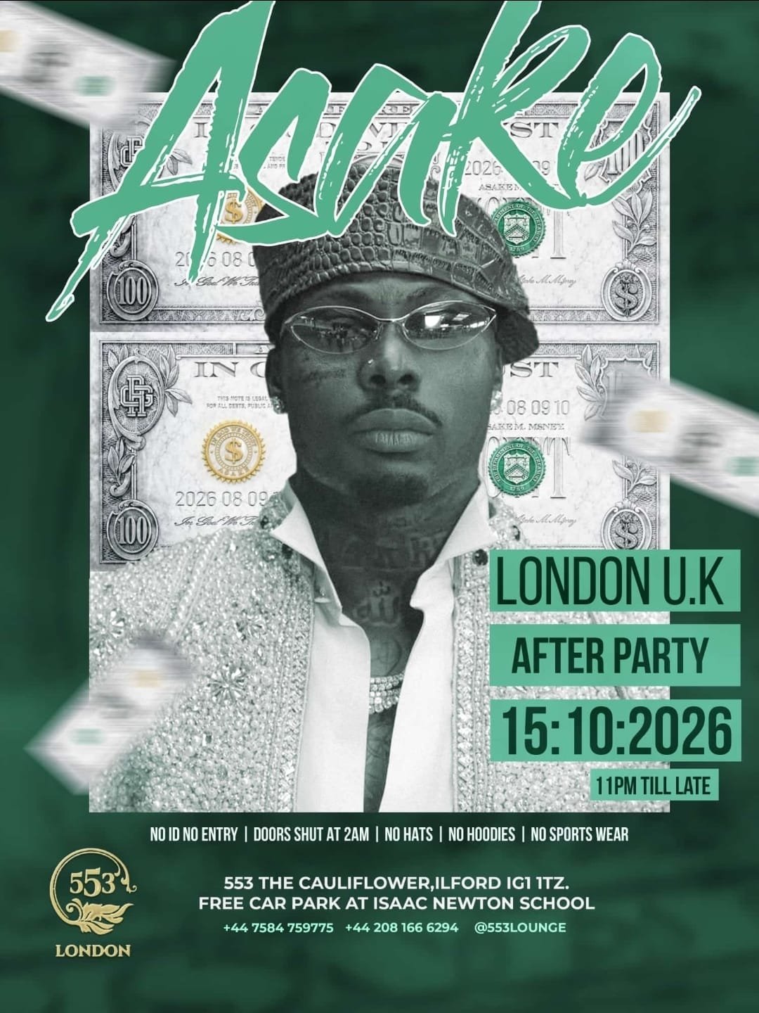 🎉 Asake London UK After Party 🎉