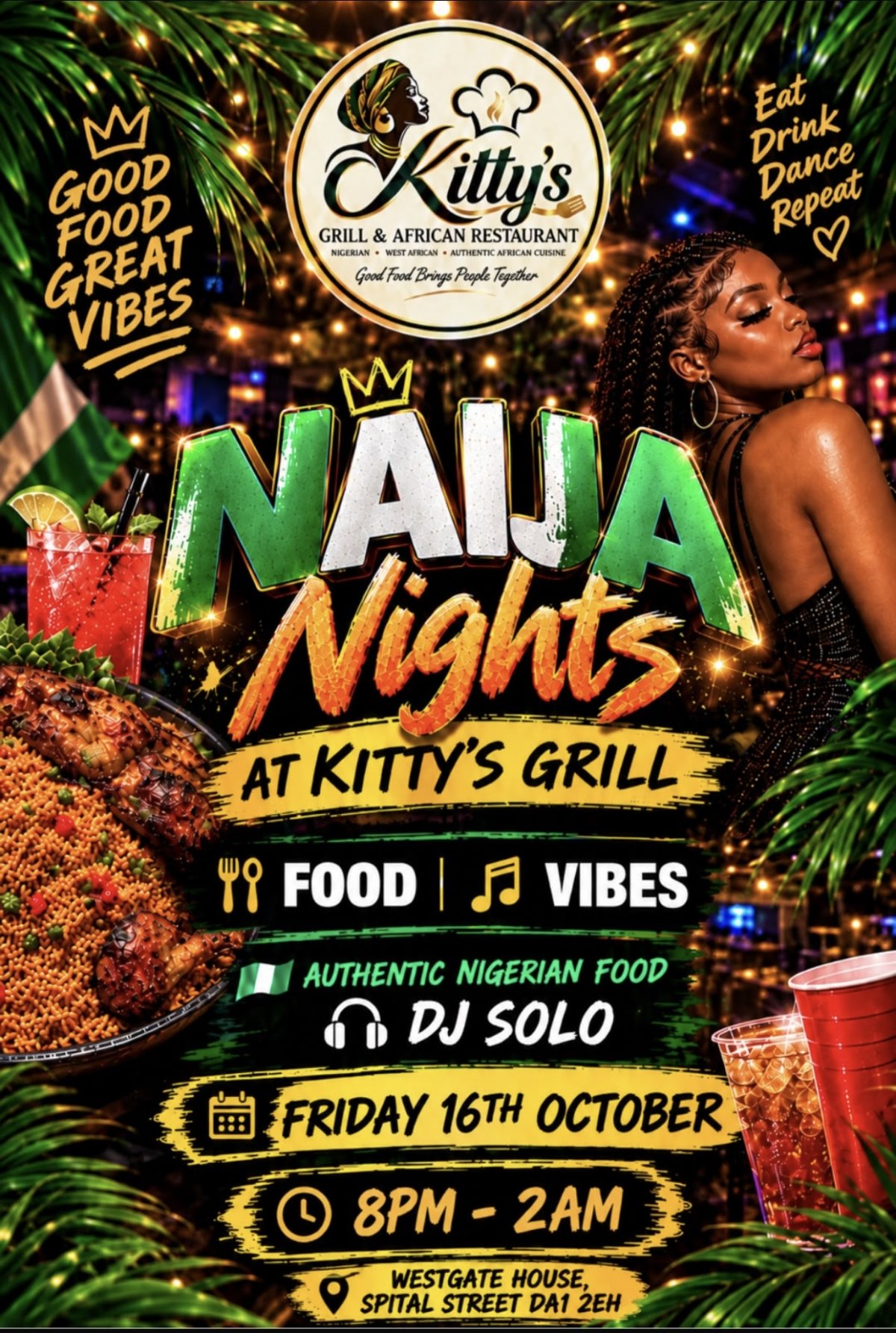 NAIJA NIGHTS AT KITTY’S GRILL