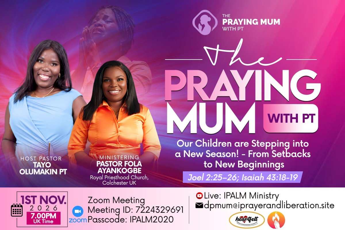 The Praying Mum with PT's meeting- Nov 1st